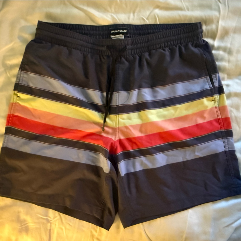Supreme Multicolor Striped Board Shorts